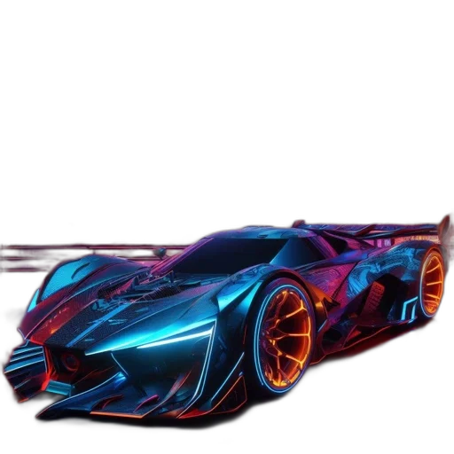 car, weapon, concept art, 3d render transparent PNG cut-out