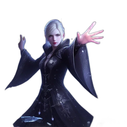 staff, jacket, concept art, 3d render transparent PNG cut-out