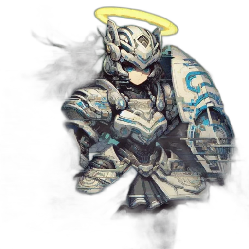 weapon, robot, sword, staff transparent PNG cut-out