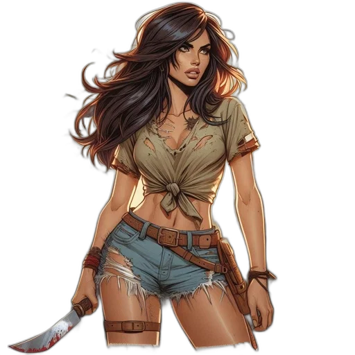 fantasy art, comic book art, concept art, pixel art transparent PNG cut-out