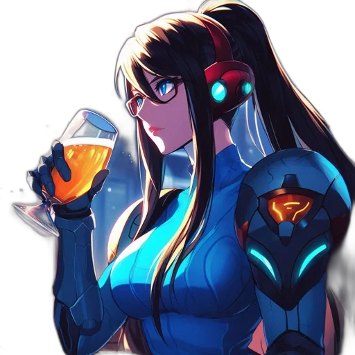 robot, jacket, weapon, face transparent PNG cut-out