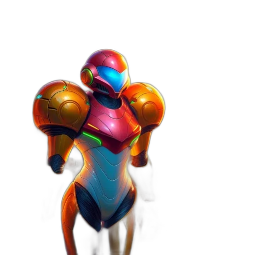 robot, weapon, mask, 3d render transparent PNG cut-out