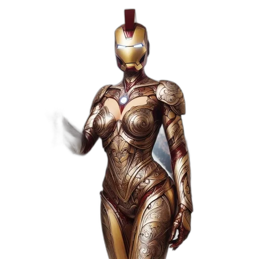 robot, jewelry, concept art, 3d render transparent PNG cut-out