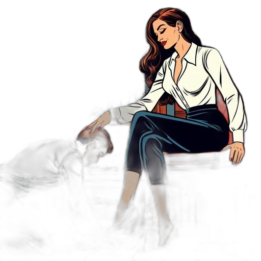 jacket, staff, concept art, comic book art transparent PNG cut-out