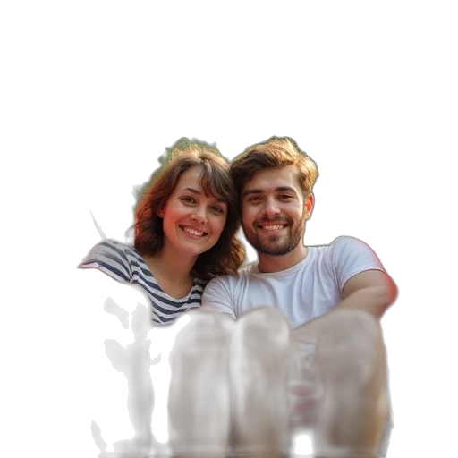 bottle, jacket, shoes, face transparent PNG cut-out
