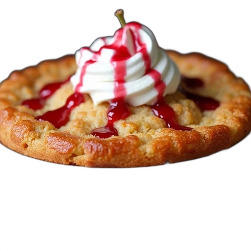 food, crown, 3d render, photorealistic transparent PNG cut-out