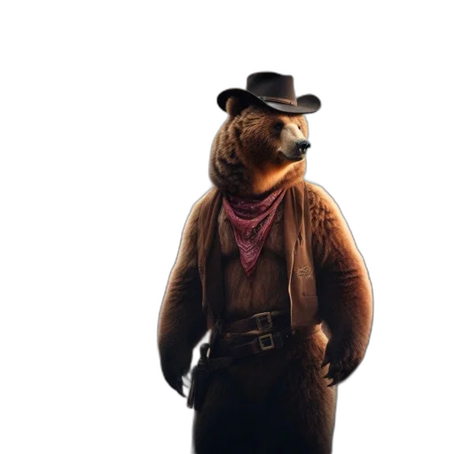animal, hat, staff, jacket transparent PNG cut-out