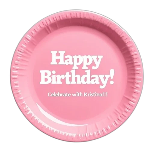 pink, paper, plate, white transparent PNG cut-out