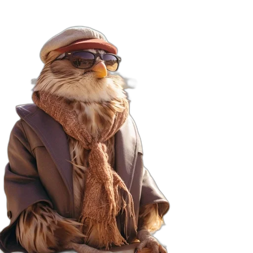 jacket, animal, staff, concept art transparent PNG cut-out