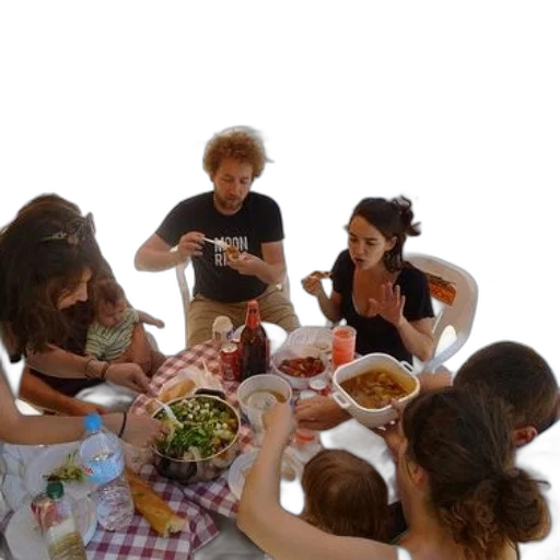 food, underwater, group, people transparent PNG cut-out