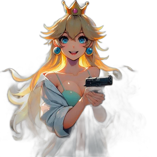 crown, weapon, staff, dress transparent PNG cut-out