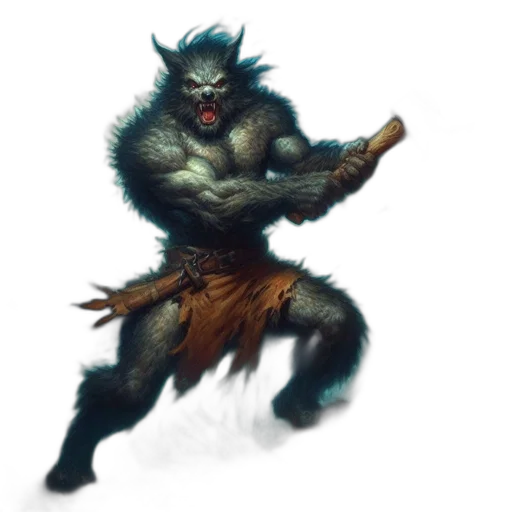 creature, staff, animal, weapon transparent PNG cut-out