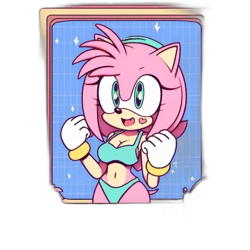 animal, weapon, vaporwave, pixel art transparent PNG cut-out