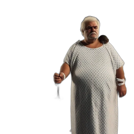 dress, 3d render, older, man transparent PNG cut-out