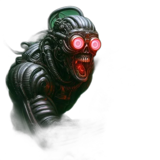 robot, creature, mask, face transparent PNG cut-out