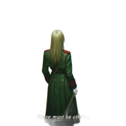 dress, jacket, staff, sword transparent PNG cut-out