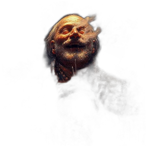 face, mask, creature, staff transparent PNG cut-out