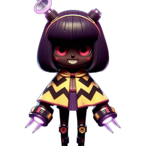 staff, robot, creature, pixel art transparent PNG cut-out