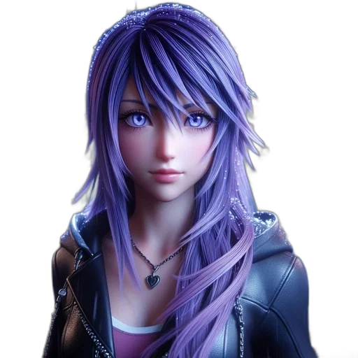 face, jacket, 3d render, photorealistic transparent PNG cut-out