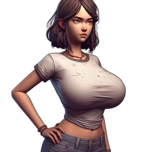 dress, jacket, robot, staff transparent PNG cut-out