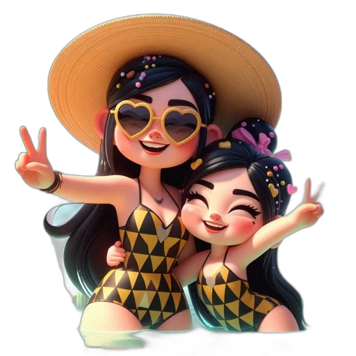 cartoon, 3d render, pixel art, concept art transparent PNG cut-out