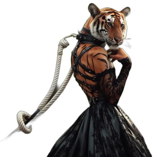 animal, dress, staff, creature transparent PNG cut-out