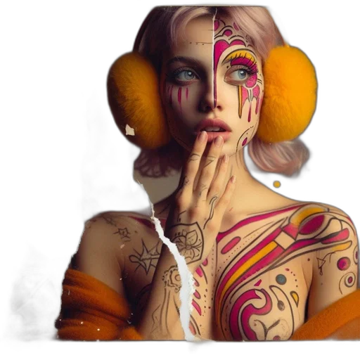jewelry, dress, face, mask transparent PNG cut-out