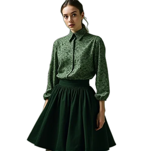 dress, jacket, green, dark transparent PNG cut-out