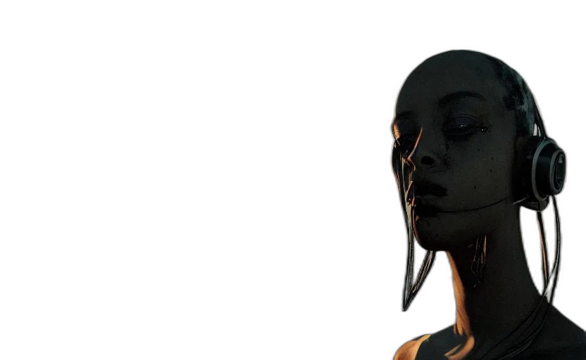 mask, face, robot, creature transparent PNG cut-out