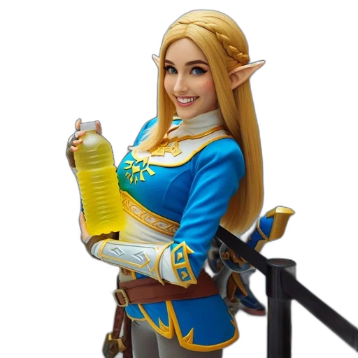 bottle, dress, staff, weapon transparent PNG cut-out