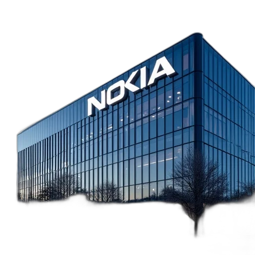 building, 3d render, nokia, logo transparent PNG cut-out