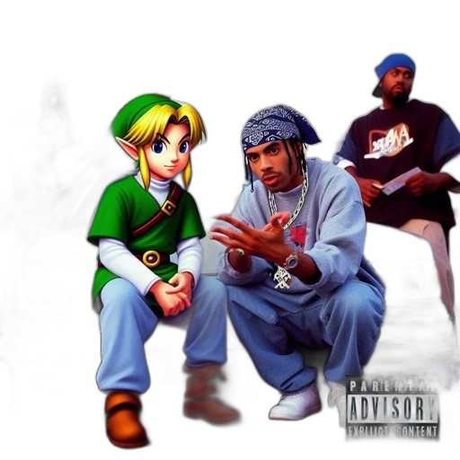 concept art, pixel art, two, figures transparent PNG cut-out