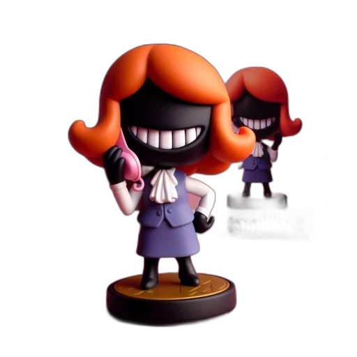 concept art, 3d render, orange-haired, female transparent PNG cut-out