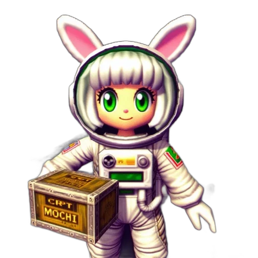 robot, staff, pixel art, concept art transparent PNG cut-out