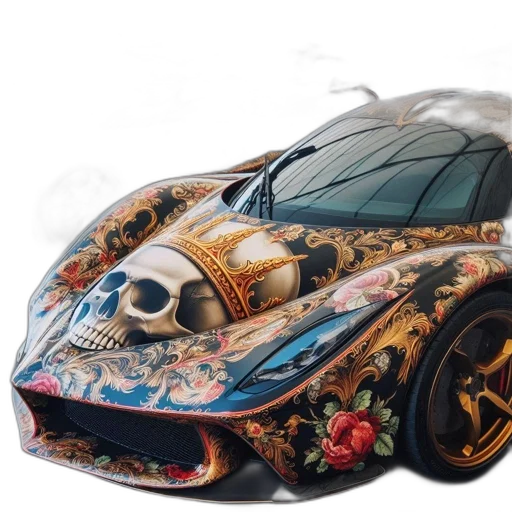car, mask, photorealistic, concept art transparent PNG cut-out