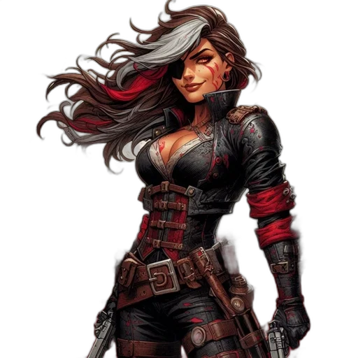 comic book art, concept art, fantasy art, pixel art transparent PNG cut-out