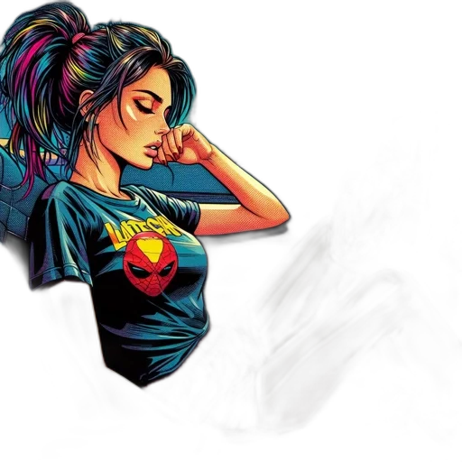 comic book art, concept art, pixel art, fantasy art transparent PNG cut-out
