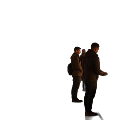 staff, jacket, furniture, 3d render transparent PNG cut-out
