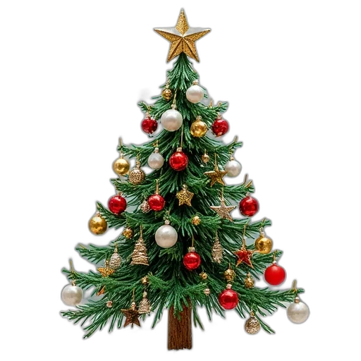 tree, christmas, holiday, card transparent PNG cut-out