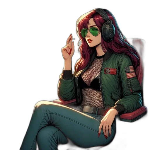 jacket, cyberpunk, concept art, pixel art transparent PNG cut-out