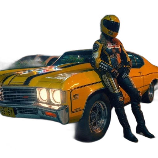 car, robot, weapon, jacket transparent PNG cut-out