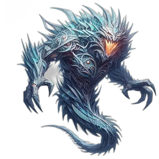 dragon, creature, staff, animal transparent PNG cut-out