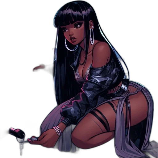 concept art, comic book art, cyberpunk, fantasy art transparent PNG cut-out