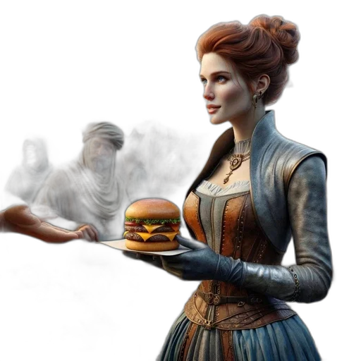 food, concept art, fantasy art, photorealistic transparent PNG cut-out