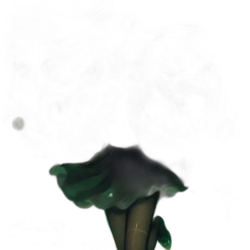 umbrella, hat, flower, staff transparent PNG cut-out