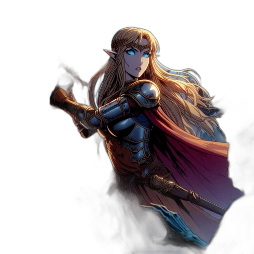 sword, staff, weapon, fantasy art transparent PNG cut-out