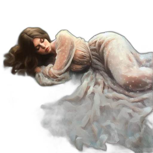 dress, photorealistic, watercolor, concept art transparent PNG cut-out