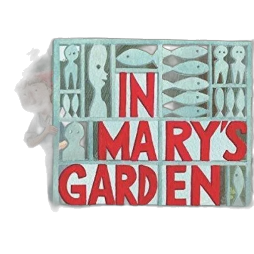 mary, garden, book, cover transparent PNG cut-out