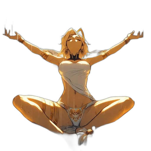 concept art, comic book art, anime, 3d render transparent PNG cut-out