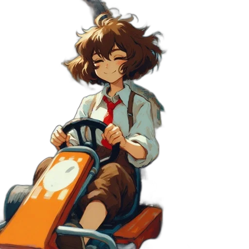 car, weapon, staff, hair transparent PNG cut-out